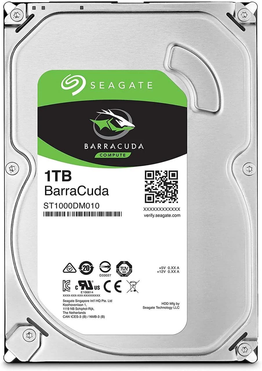 Seagate BarraCuda 1TB 3.5" SATA Internal Hard Drive