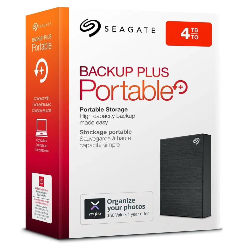 Seagate Backup Plus Portable 4TB External Hard Drive
