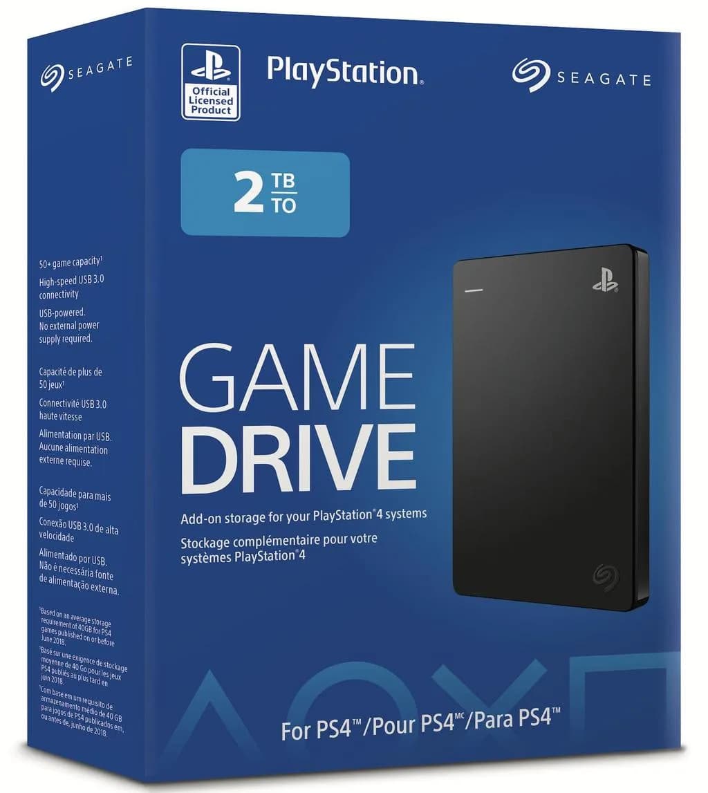 Seagate Game Drive for PlayStation 2TB External Hard Drive