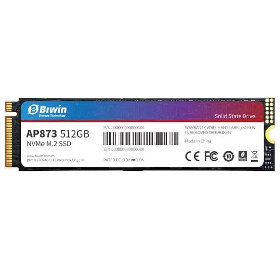BIWIN AP873 512GB PCIe Gen4 x4 NVMe M.2 2280 SSD