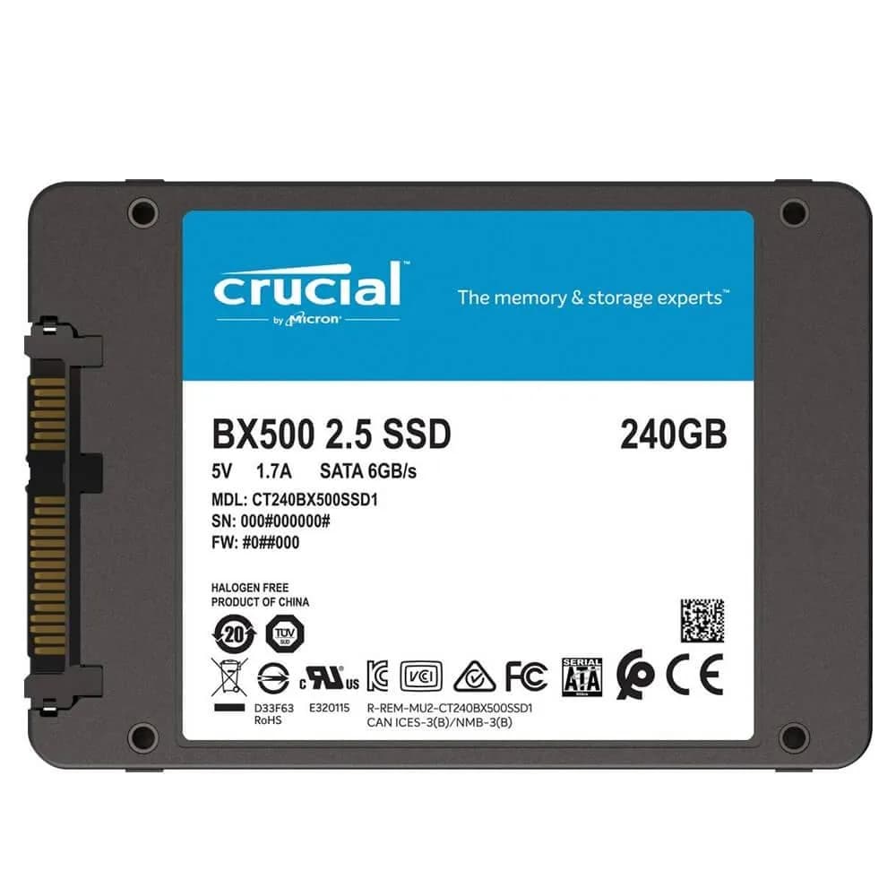 Crucial BX500 240GB 2.5" SATA III Internal SSD