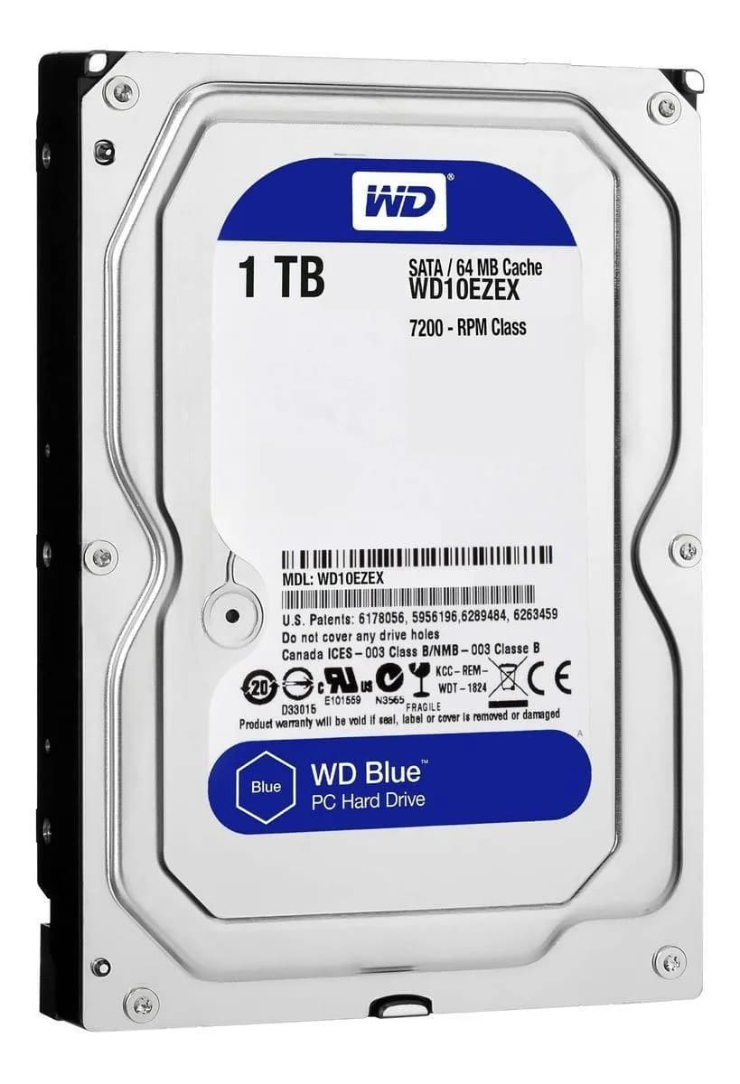 Western Digital WD Blue 1TB 3.5" SATA Internal Hard Drive