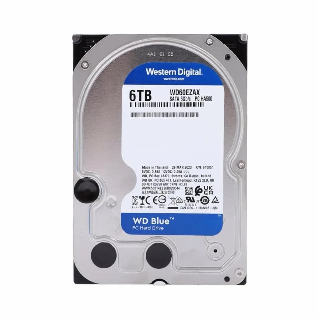 Western Digital WD Blue 6TB 3.5" SATA Internal Hard Drive