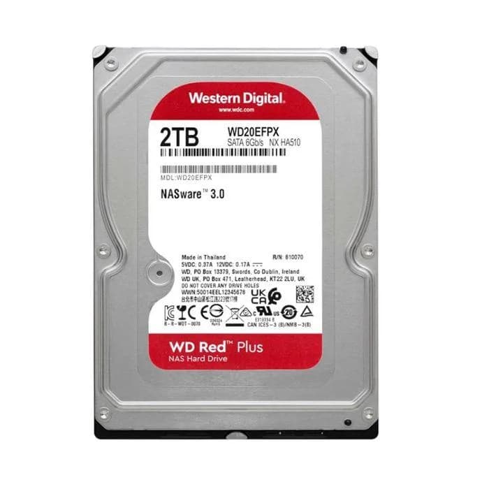 Western Digital WD Red Plus 2TB 3.5" SATA NAS Internal Hard Drive