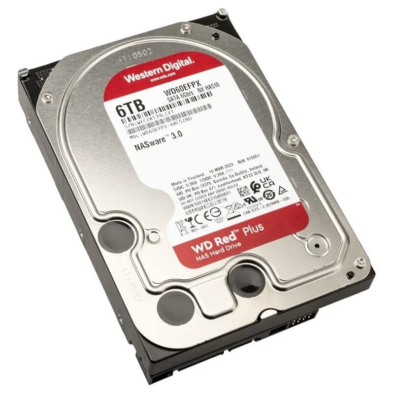 Western Digital WD Red Plus 6TB 3.5" SATA NAS Internal Hard Drive