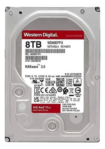 Western Digital WD Red Plus 8TB 3.5" SATA NAS Internal Hard Drive