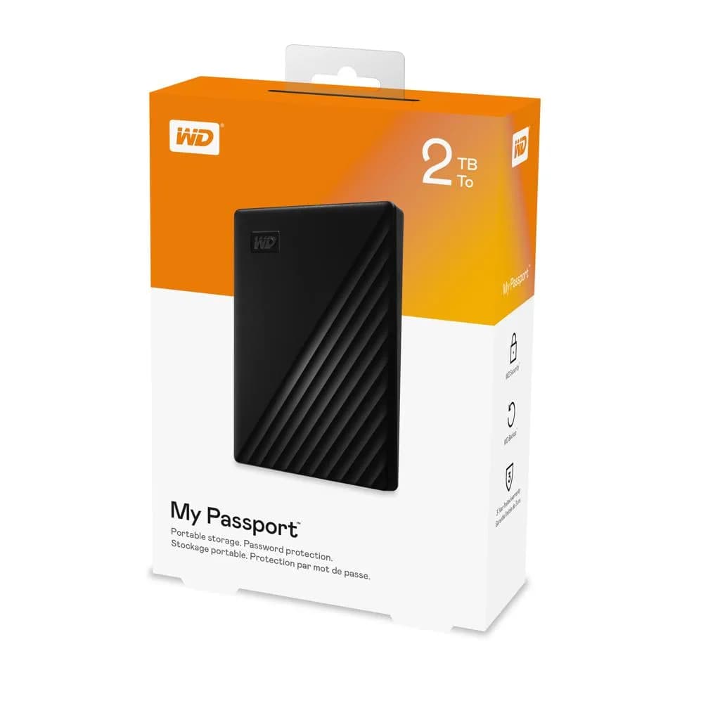 WD My Passport 2TB Portable External Hard Drive