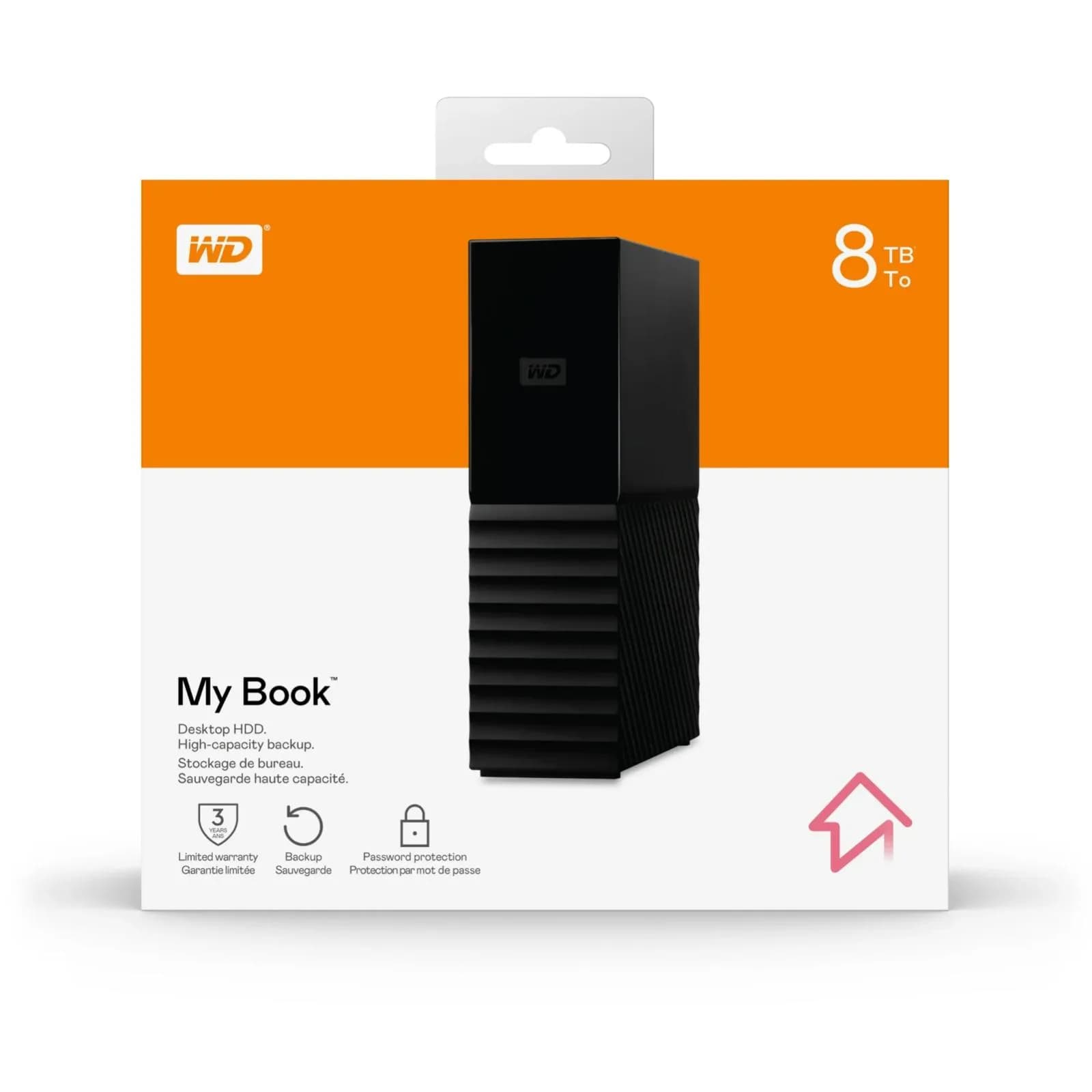 WD My Book 8TB Desktop External Hard Drive