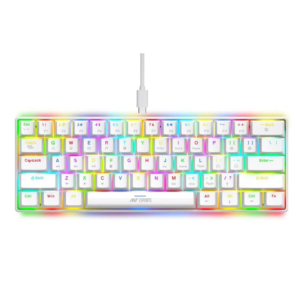 Ant Esports MK1300 V2 Mechanical Wired Gaming Keyboard White