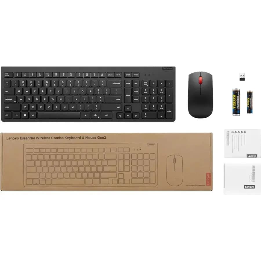 Lenovo Essential Wireless Combo Keyboard & Mouse Gen2